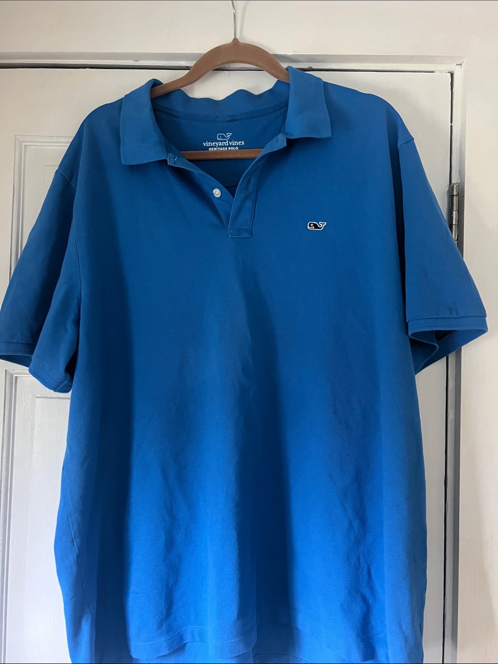 Vineyard Vines Men’s Short Sleeve Polo in Bright Blue